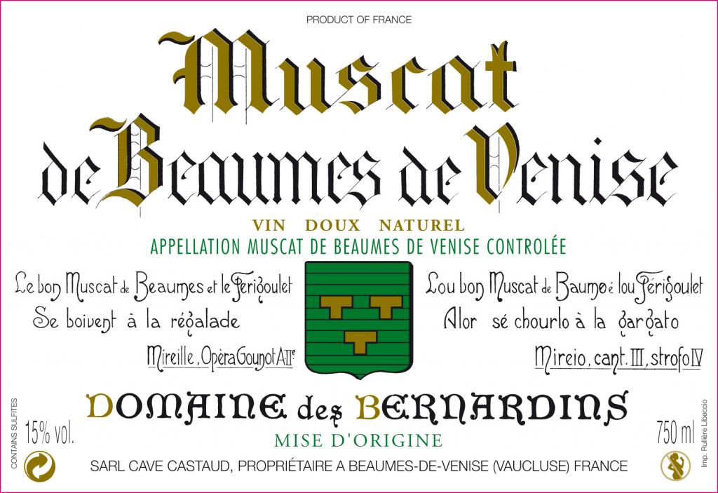AOC Muscat de Beaumes de Venise 2016 - 750ml