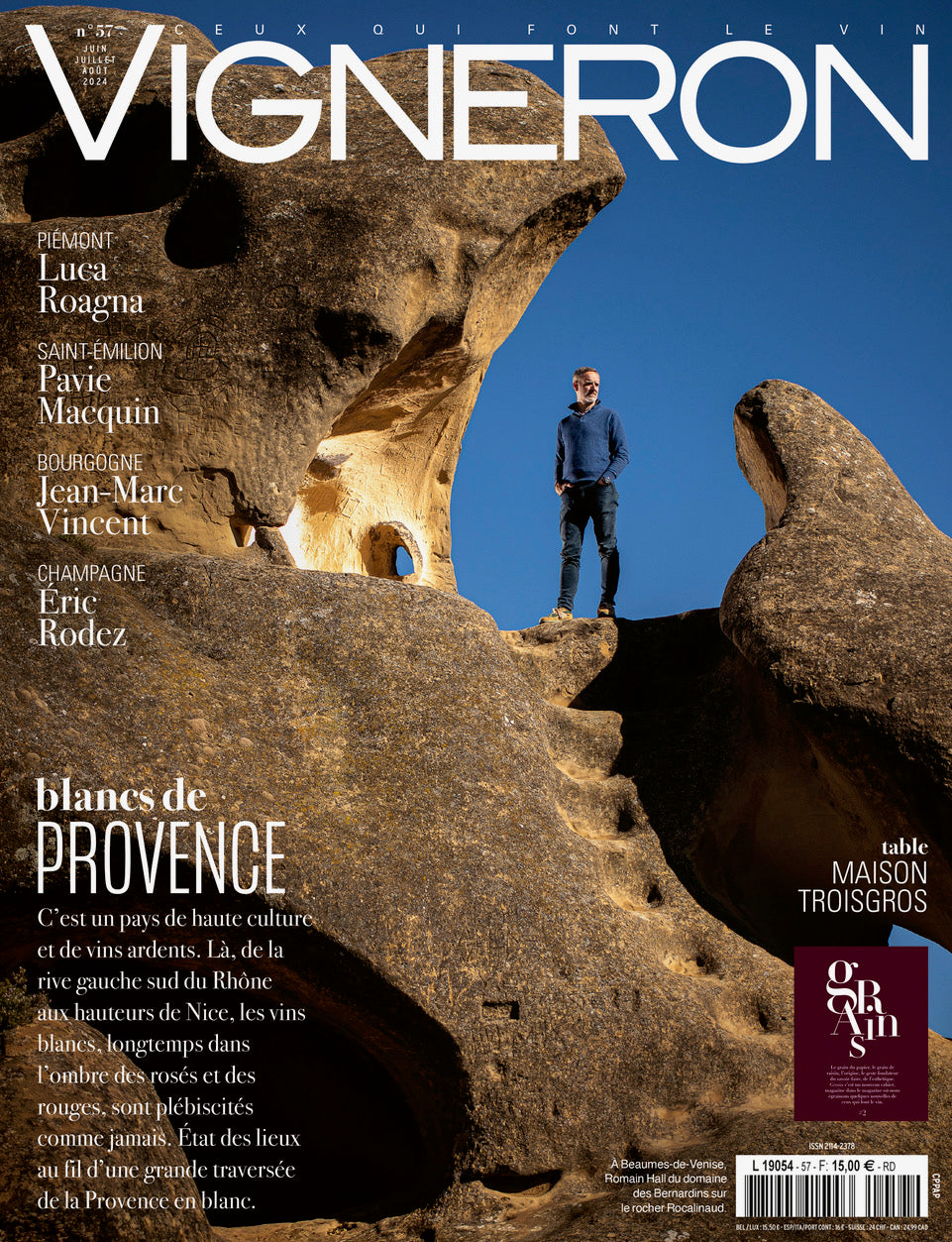 En une du magazine Vigneron !