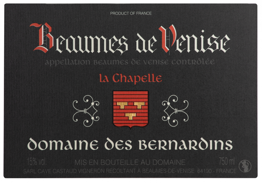AOC Beaumes de Venise rouge "La Chapelle" 2022 750ML